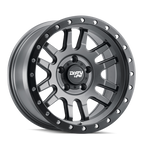 Dirty Life 9309 Canyon Pro 17x9/6x139.7 BP/0mm Offset/106mm Hub Satin Graphite Wheel - Beadlock
