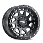 Dirty Life 9311 Enigma Pro 17x9/6x139.7 BP/-12mm Offset/106mm Hub Matte Black Wheel - Beadlock