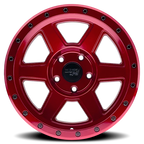 Dirty Life 9315 Compound 17x9 / 6x139.7 BP / -12mm Offset / 106mm Hub Crimson Candy Red Wheel