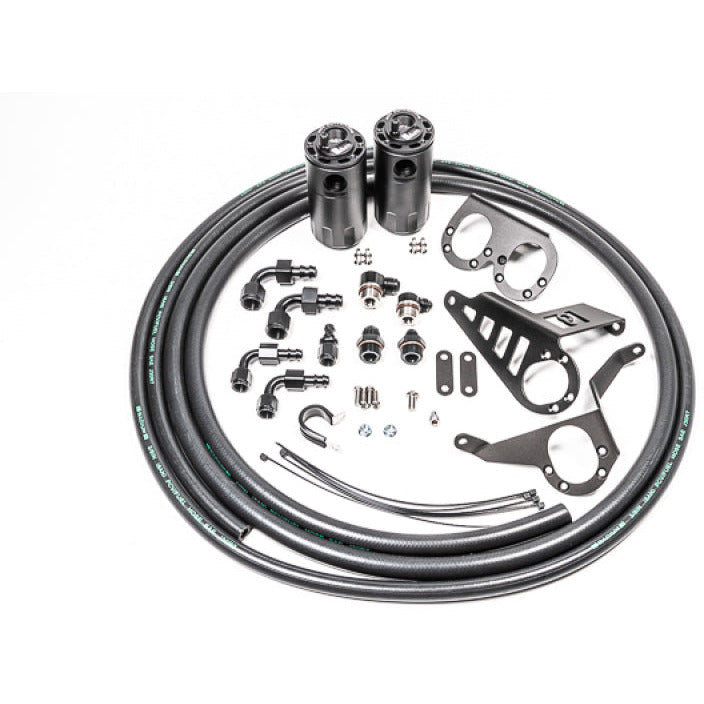 Dual Catch Can Kit, MK4 Supra, Fluid Lock / 1994-2002 Toyota Supra (all versions) Radium Engineering Oil Catch Cans