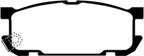 EBC 01-03 Mazda Miata MX5 1.8 (Sports Suspension) Redstuff Rear Brake Pads