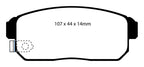 EBC 02-03 Infiniti G20 2.0 Redstuff Rear Brake Pads