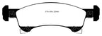 EBC 02-06 Ford Expedition 4.6 2WD Yellowstuff Front Brake Pads