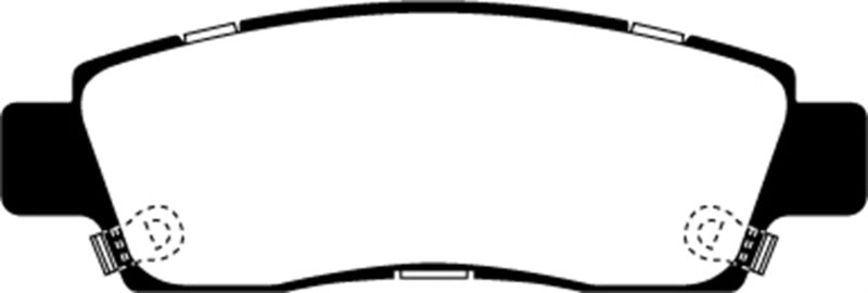 EBC 03-05 Chevrolet SSR 5.3 Redstuff Rear Brake Pads