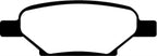 EBC 04-06 Chevrolet Cobalt 2.0 Supercharged Greenstuff Rear Brake Pads
