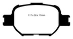 EBC 04-10 Scion TC 2.4 Yellowstuff Front Brake Pads