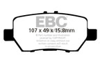 EBC 05-08 Acura RL 3.5 Greenstuff Rear Brake Pads