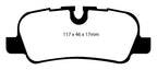 EBC 05-10 Land Rover LR3 4.4 Yellowstuff Rear Brake Pads