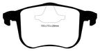 EBC 06-11 Saab 9-3 2.0 Turbo (Aero) Yellowstuff Front Brake Pads
