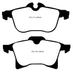 EBC 08-09 Saturn Astra 1.8 Greenstuff Front Brake Pads