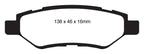 EBC 08-13 Cadillac CTS 3.0 Redstuff Rear Brake Pads