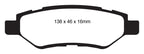 EBC 08-13 Cadillac CTS 3.0 Redstuff Rear Brake Pads
