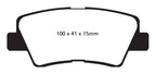 EBC 09-11 Hyundai Azera 3.3 Redstuff Rear Brake Pads
