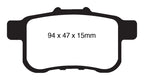 EBC 09-14 Acura TSX 2.4 Greenstuff Rear Brake Pads