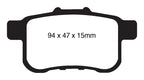 EBC 09-14 Acura TSX 2.4 Greenstuff Rear Brake Pads