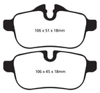 EBC 09+ BMW Z4 3.0 (E89) Greenstuff Rear Brake Pads