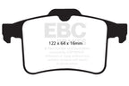 EBC 10-15 Jaguar XF 5.0 Supercharged (470) Redstuff Rear Brake Pads