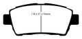 EBC 11-15 Scion IQ 1.3 Redstuff Front Brake Pads