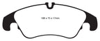 EBC 11 Audi A6 2.0 Turbo Greenstuff Front Brake Pads