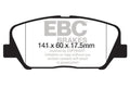 EBC 12-15 Hyundai Veloster 1.6 Turbo Greenstuff Front Brake Pads