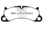 EBC 12-15 Porsche 911 (991) (Cast Iron Rotor only) 3.8 Carrera S Redstuff Front Brake Pads