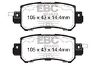 EBC 12+ Mazda CX-5 2 Greenstuff Rear Brake Pads