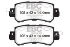 EBC 12+ Mazda CX-5 2 Redstuff Rear Brake Pads
