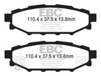 EBC 12+ Subaru BRZ 2.0 (solid rear rotors) Greenstuff Rear Brake Pads