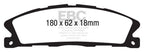 EBC 13+ Ford Flex 3.5 Greenstuff Front Brake Pads
