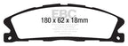 EBC 13+ Ford Flex 3.5 Greenstuff Front Brake Pads