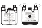 EBC 14-18 BMW M3 3.0 Twin Turbo (F80) Redstuff Rear Brake Pads