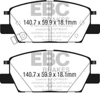 EBC 2016+ Chevrolet Malibu 1.5L Turbo (Elec PB) Greenstuff Front Brake Pads
