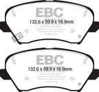 EBC 2017 Hyundai Elantra GT 2.0L Greenstuff Front Brake Pads