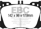 EBC 2019+ Mercedes-Benz CLS450 (C257) 3.0L Turbo Greenstuff Front Brake Pads