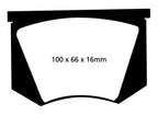 EBC 64-66 Ac Cobra 7.0 Redstuff Rear Brake Pads