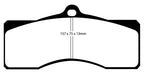 EBC 68-69 Chevrolet Camaro (1st Gen) 4.9 Yellowstuff Front Brake Pads