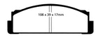 EBC 68-83 Fiat 124 1.6 Yellowstuff Front Brake Pads