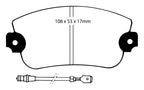 EBC 75-81 Lancia Beta 1.8L Greenstuff Front Brake Pads