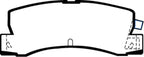 EBC 86-92 Toyota Corolla 1.6 Redstuff Rear Brake Pads