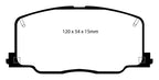 EBC 90-91 Lexus ES250 2.5 Redstuff Front Brake Pads