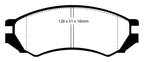 EBC 91-93 Nissan NX 2.0 (ABS) Redstuff Front Brake Pads