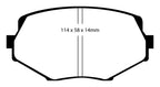 EBC 94-01 Mazda Miata MX5 1.8 Redstuff Front Brake Pads