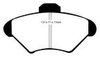 EBC 94-98 Ford Mustang 3.8 Redstuff Front Brake Pads