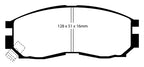 EBC 95-99 Chrysler Sebring Coupe 2.0 Redstuff Front Brake Pads