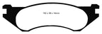 EBC 98-02 Dodge Ram Van B1500 Yellowstuff Front Brake Pads