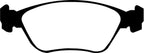 EBC 98-05 Volvo C70 2.3 Turbo T5 (16in Wheels) Redstuff Front Brake Pads