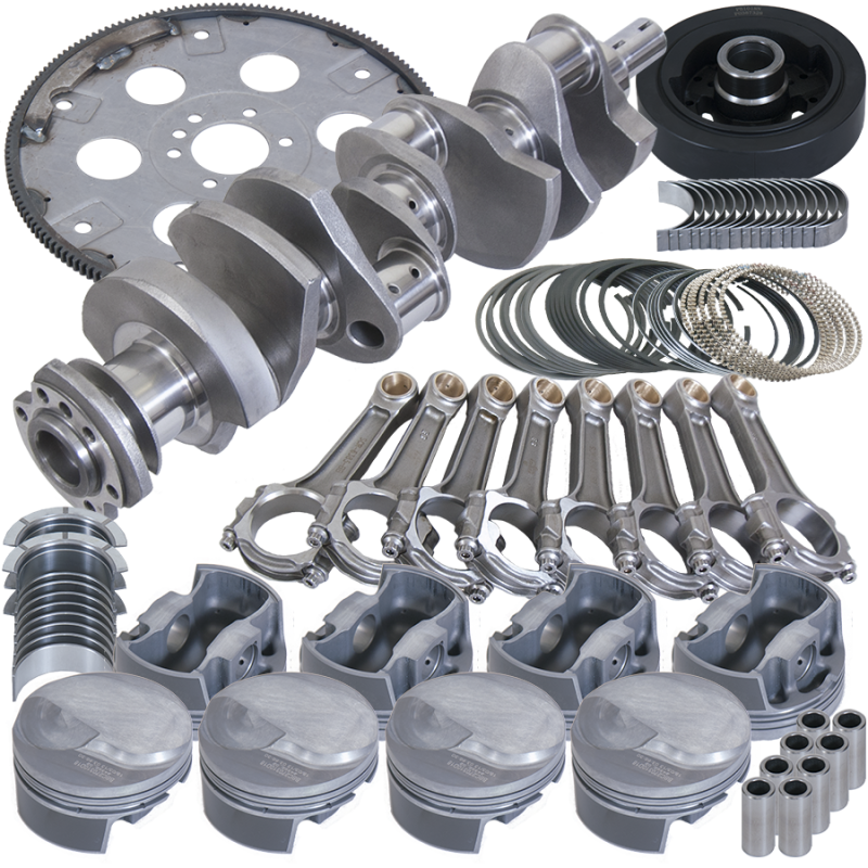 Eagle Chevrolet Big Block 2 Pc Seal Street & Strip Rotating Assembly Kit - 4.25in Stroke 6.385in Rod Eagle Rotating Assemblies