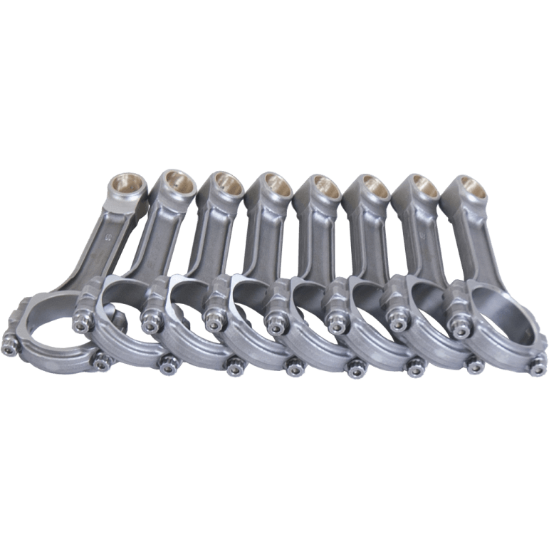 Eagle Chevrolet Small Block 5140 I-Beam Connecting Rod 6.250in w/ 3/8in ARP 8740 (Set of 8) Eagle Connecting Rods - 8Cyl