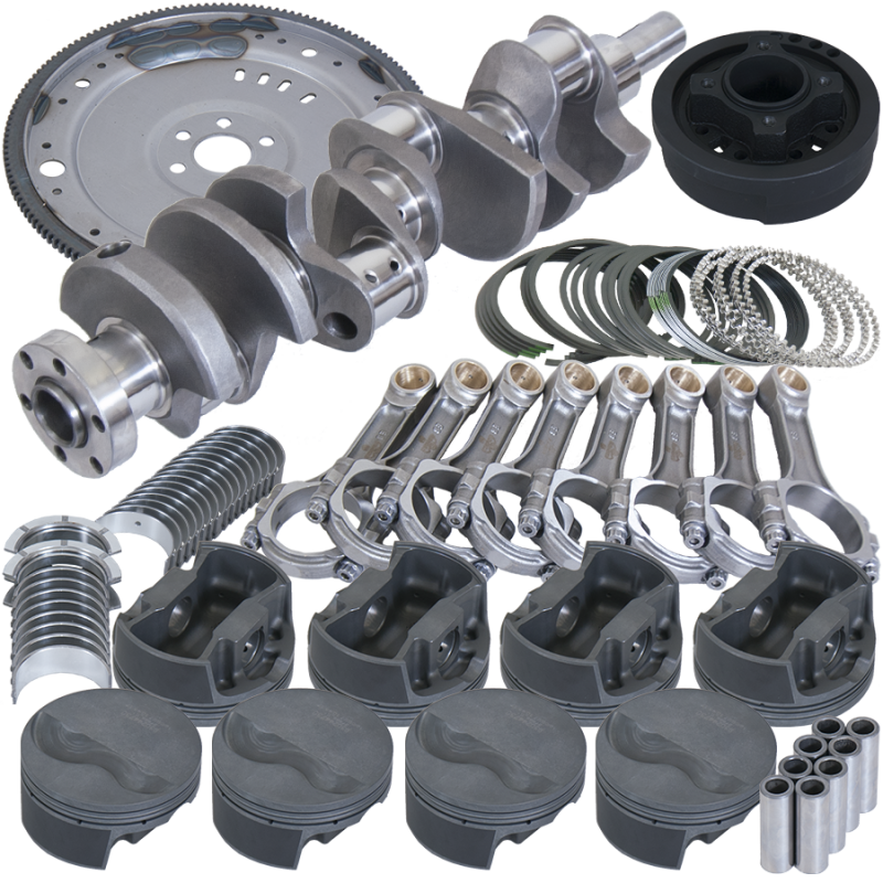Eagle Ford 302 V-Rib Belt 157 Tooth Flexplate Balanced Rotating Assembly - 5.400in I-Beam +.060 Bore Eagle Rotating Assemblies
