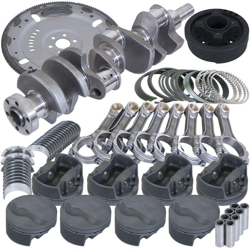 Eagle Ford 302 V-Rib Belt 164 Tooth Flexplate Balanced Rotating Assembly - 5.400in I-Beam +.030 Bore Eagle Rotating Assemblies